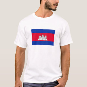 Camiseta Bandera Patriótica De Camboya