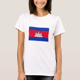 Camiseta Bandera Patriótica De Camboya