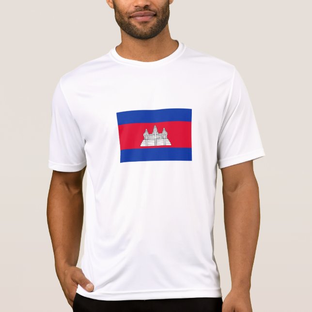 Camiseta Bandera Patriótica De Camboya (Anverso)