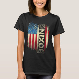 Camiseta Bandera Patriótica De EE. UU. Boxeo Kickboxing Kic