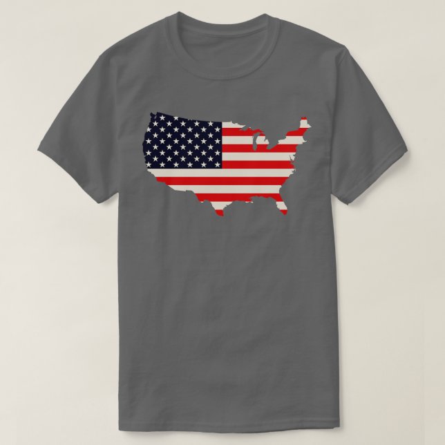 Camiseta Bandera Patriótica de Estados Unidos (Diseño del anverso)