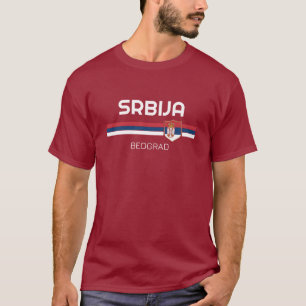 Camiseta Bandera patriótica de la ciudad de Serbia