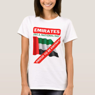 Camiseta Bandera Patriótica de los Emiratos Árabes Unidos