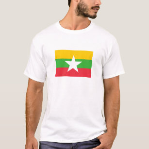 Camiseta Bandera patriótica de Myanmar