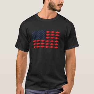 Camiseta Bandera Patriótica De Pesca De Atún Para Pescadore