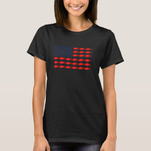 Camiseta Bandera Patriótica De Pesca De Atún Para Pescadore
