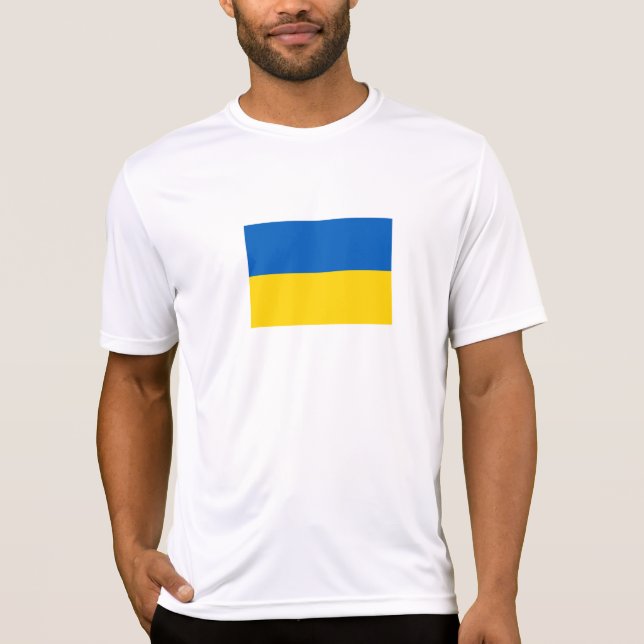 Camiseta Bandera patriótica de Ucrania (Anverso)