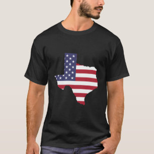 Camiseta Bandera Patriótica Del Estado De Texas EE. UU.