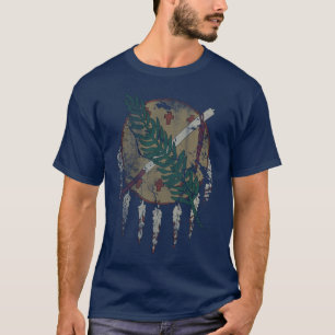 Camiseta Bandera patriótica del estado del Grunge del
