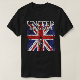 Camiseta Bandera patriótica del Reino Unido estilo Grunge