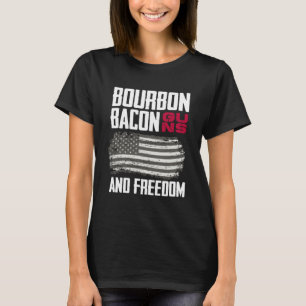 Camiseta Bandera Patriótica Estadounidense Bourbon Con Pist