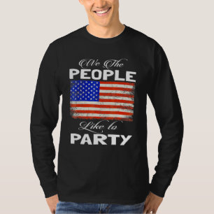 Camiseta Bandera Patriótica Estadounidense Con Nosotros, El