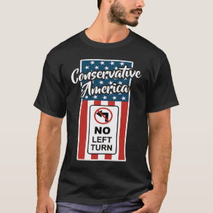 Camiseta Bandera patriótica estadounidense conservadora sin