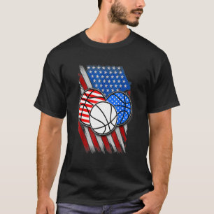 Camiseta Bandera Patriótica Estadounidense De Baloncesto 4 