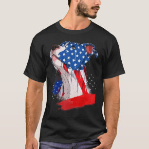 Camiseta Bandera Patriótica Estadounidense De Toro De Tierr