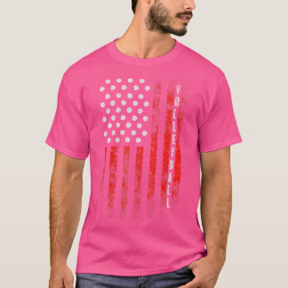 Camiseta Bandera Patriótica Estadounidense de Voleibol Orgu
