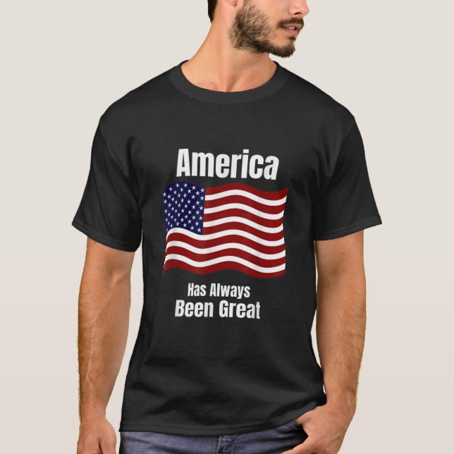 Camiseta Bandera Patriótica Estadounidense Estados Unidos S (Anverso)