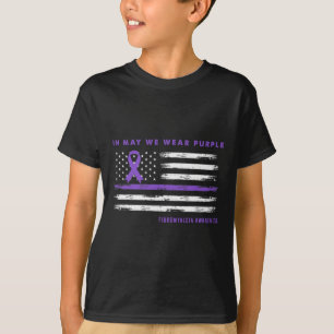 Camiseta Bandera Patriótica Estadounidense Fibromialgia Sen