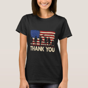 Camiseta Bandera Patriótica Estadounidense Gracias a los ve