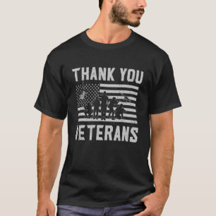 Camiseta Bandera Patriótica Estadounidense Gracias Veterano
