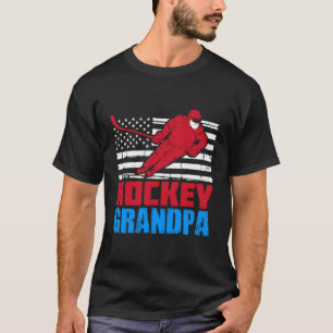 Camiseta Bandera Patriótica Estadounidense Hockey Sobre Hie