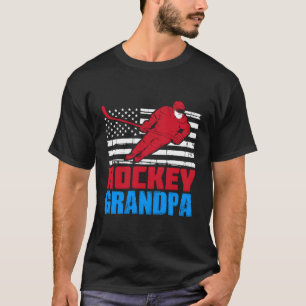 Camiseta Bandera Patriótica Estadounidense Hockey Sobre Hie