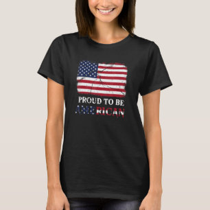 Camiseta Bandera Patriótica Estadounidense Orgullosa De Ser