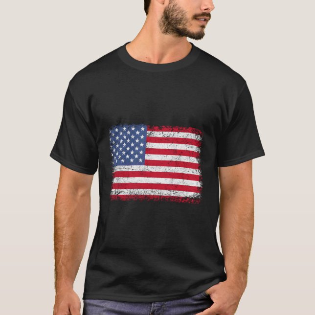 Camiseta Bandera Patriótica Estadounidense Para Nosotros (Anverso)