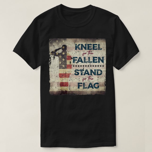 Camiseta Bandera Patriótica Estadounidense Para Veterano Mi (Diseño del anverso)