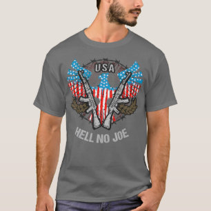 Camiseta Bandera Patriótica Estadounidense Tema Infierno No