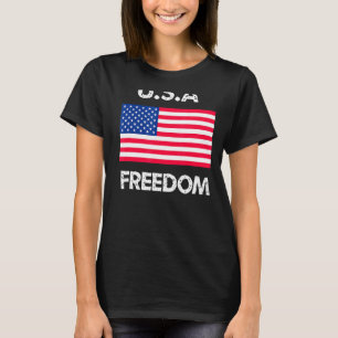 Camiseta Bandera Patriótica Estadounidense Y Libertad 4 De 