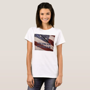 Camiseta Bandera patriótica militar estadounidense Veterano