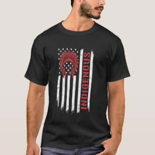 Camiseta Bandera Patriótica Nativa Americana USA Indígena 4