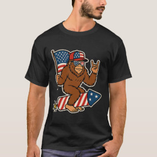 Camiseta Bandera Patriótica Norteamericana De La Roca Meric