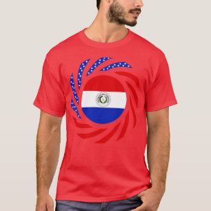 Camiseta Bandera patriótica paraguaya estadounidense