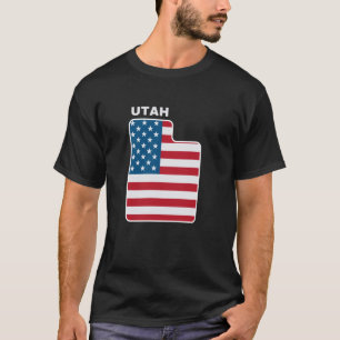 Camiseta Bandera Patriótica Utah USA 4 de julio Independenc