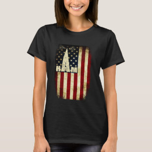 Camiseta Bandera Patriótica Vintage Genial de EE. UU. Radio