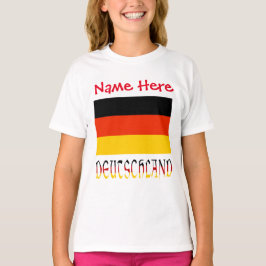 Camiseta Bandera Personalizada de Alemania Chicas Patrimoni