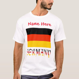 Camiseta Bandera Personalizada de Alemania Herencia Hombres
