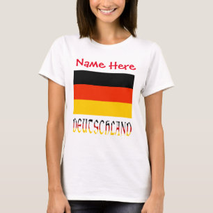 Camiseta Bandera Personalizada de Deutschland Patrimonio Fe