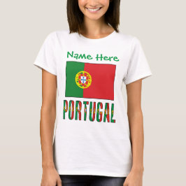 Camiseta Bandera Personalizada de Portugal Patrimonio para 