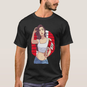 Camiseta Bandera peruana de Perú Chica Orgullo latino perua
