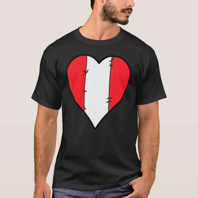 Camiseta Bandera peruana del Corazón del Perú (Anverso)