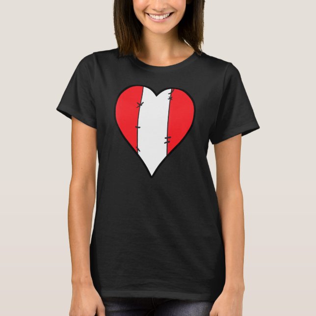 Camiseta Bandera peruana del Corazón del Perú (Anverso)