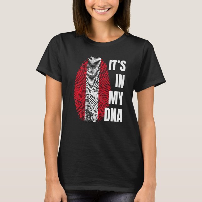 Camiseta Bandera peruana Dna Fingerprint Perú (Anverso)