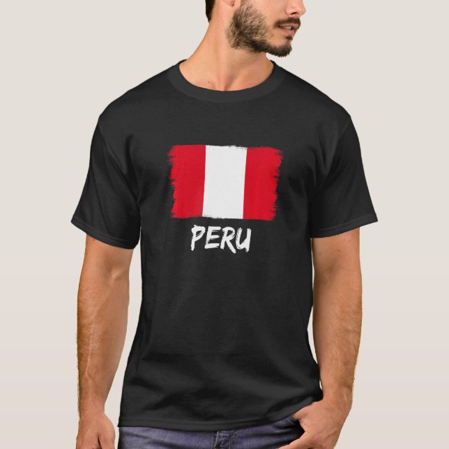 Camiseta Bandera peruana Perú (Anverso)