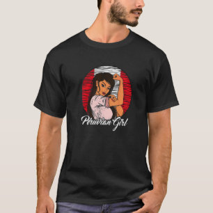 Camiseta Bandera Peruana Perú Chica Peruana