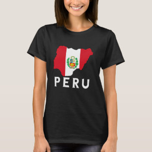 Camiseta Bandera peruana Perú Mapa raíces peruanas Pri