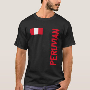 Camiseta Bandera Peruana Y Raíces Del Perú
