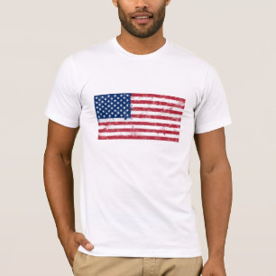 Camiseta Bandera pintada de manchas de Estados Unidos